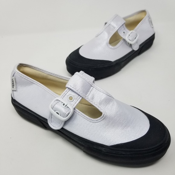 Vans Shoes - VANS Style 93 Coated Canvas True White Mary Jane Sneakers Shoes Women's Size 6.5